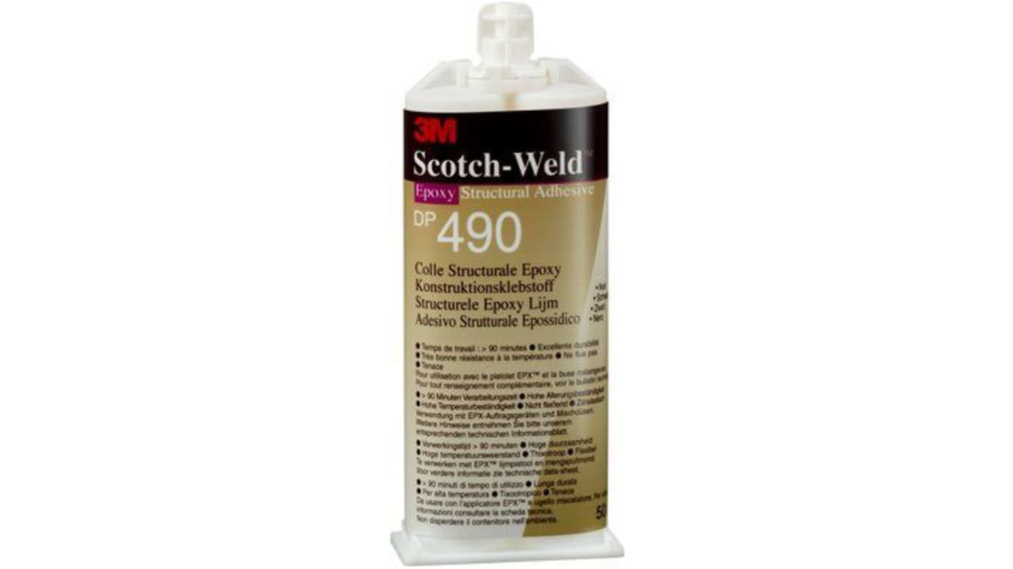 3M Scotch-Weld DP490  2K Epoxidkleber Flüssig Schwarz, Doppelkartusche 50 ml