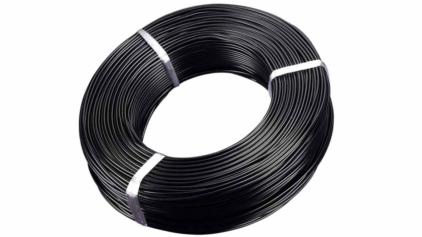 RS PRO PVC Black Cable Sleeve, 30m Length