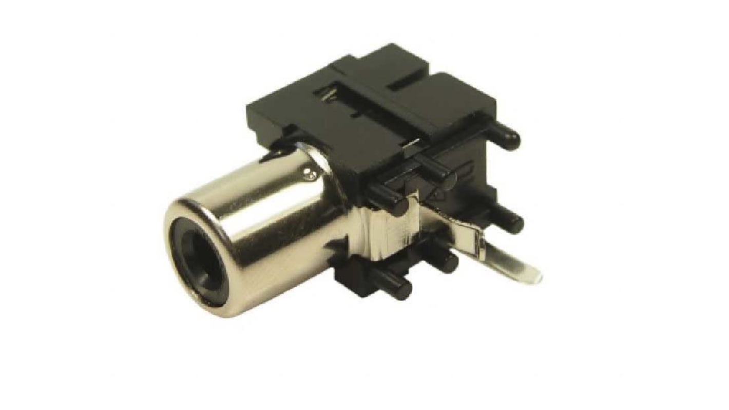 Conector RCA RS PRO, color Negro, Montaje en PCB