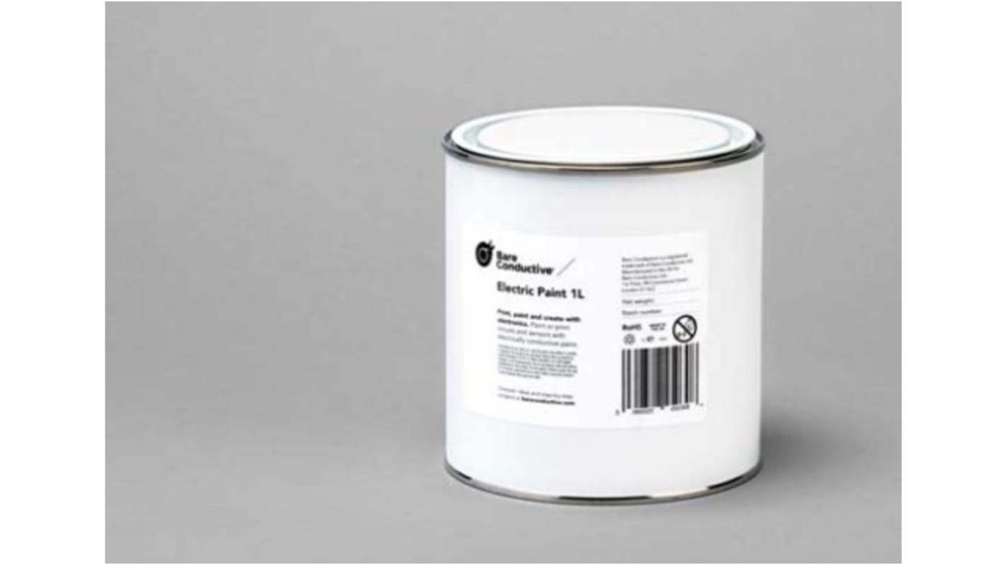 Electric Paint Nero Bare Conductive, Lattina da 1 litro, per Vernice conduttiva