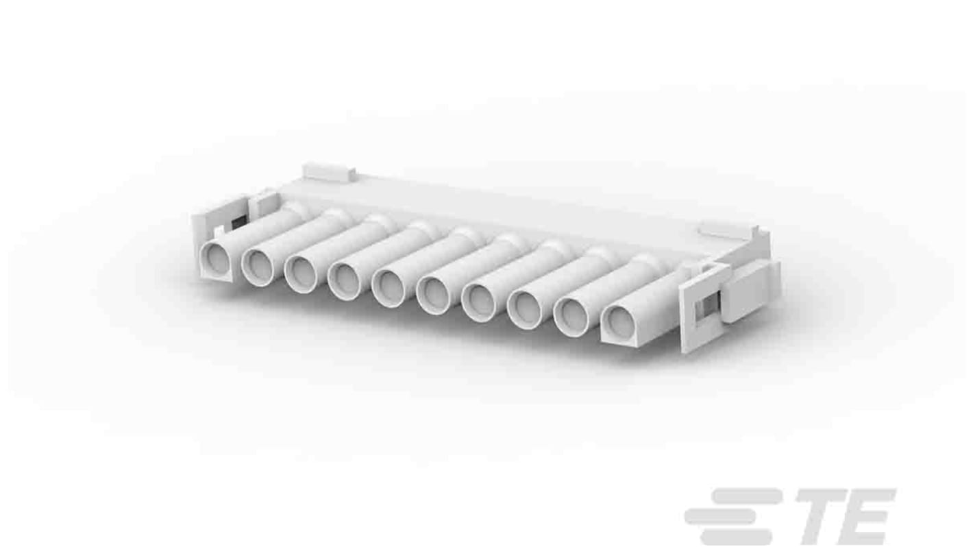 TE Connectivity Universal MATE-N-LOK Leiterplattensteckverbinder Gehäuse Stecker 6.35mm, 10-polig / 1-reihig,