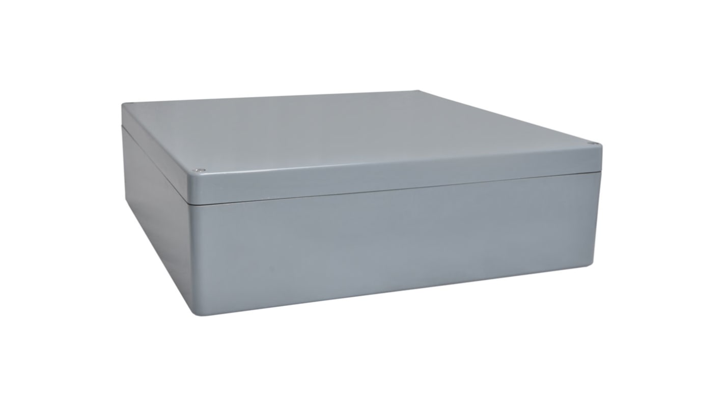 RS PRO Grey Fibreglass Reinforced Polyester General Purpose Enclosure, IP66, Grey Lid, 400 x 405 x 201mm