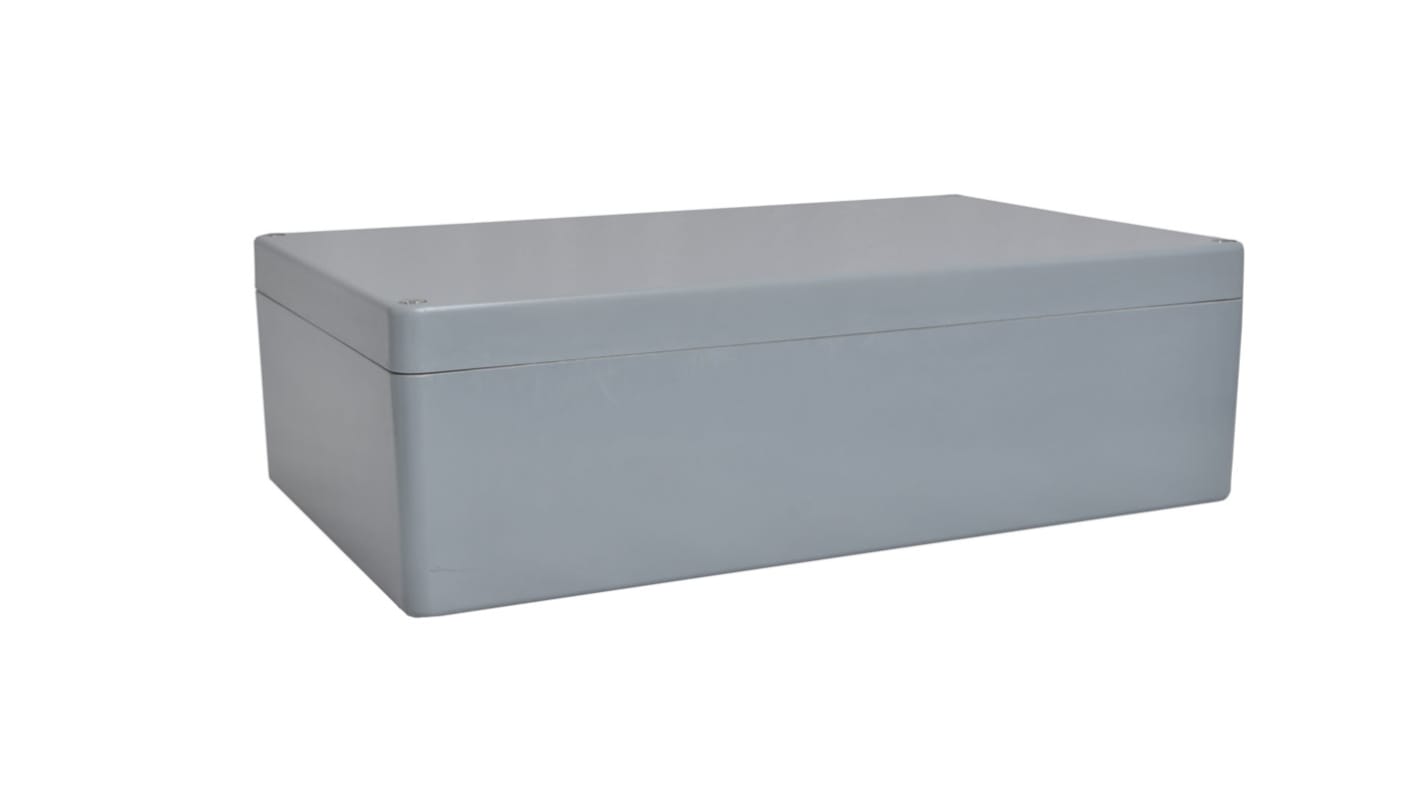 RS PRO Grey Fibreglass Reinforced Polyester General Purpose Enclosure, IP66, Grey Lid, 400 x 250 x 160mm