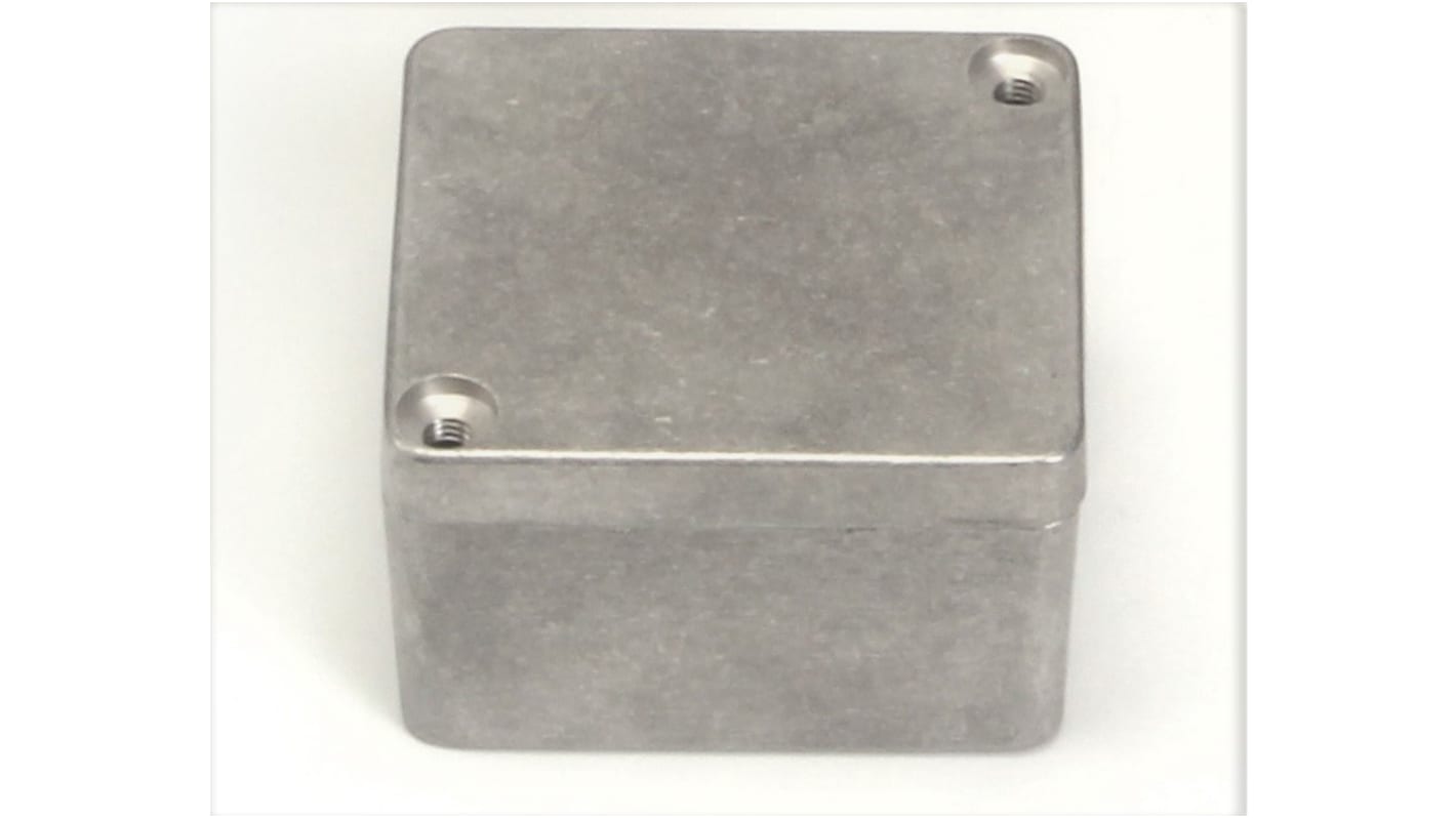 RS PRO Silver Aluminium Enclosure, IP66, IP67, IP68, IK09, Silver Lid, 58 x 64 x 34mm