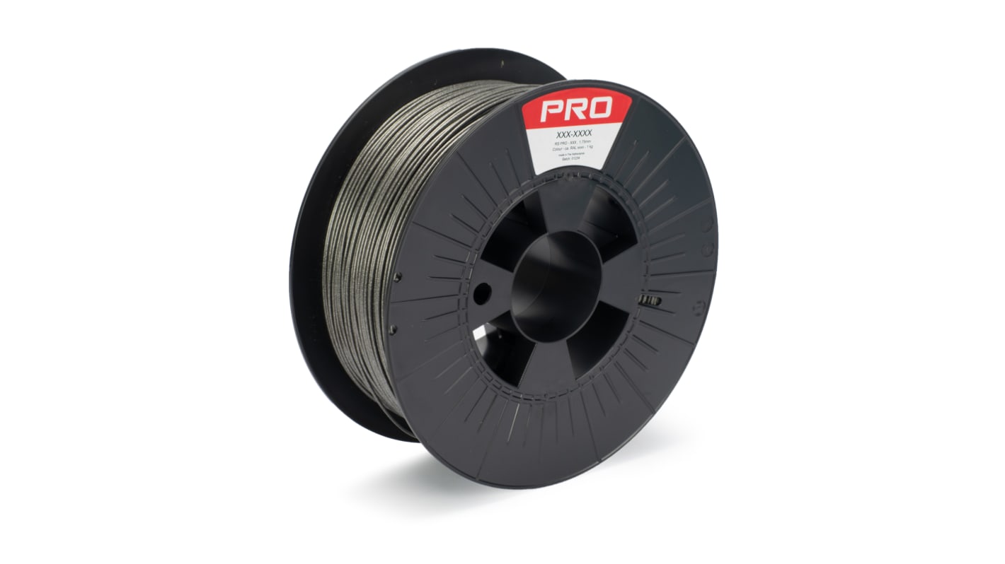 RS PRO CARBON-P 3D-Drucker Filament, Schwarz, 1.75mm, FDM, 1kg