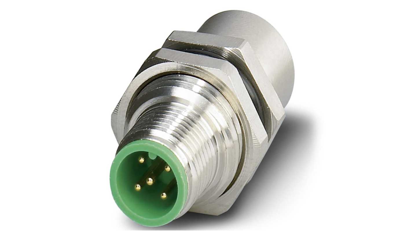 Connettore circolare Phoenix Contact, maschio, femmina, serie SACC, M12, 5 poli, Attacco a vite