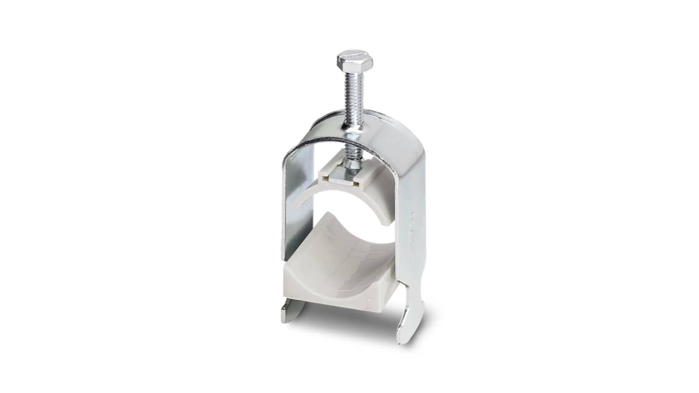 Phoenix Contact Galvanised Steel Cable Clamp, 34mm Max. Bundle