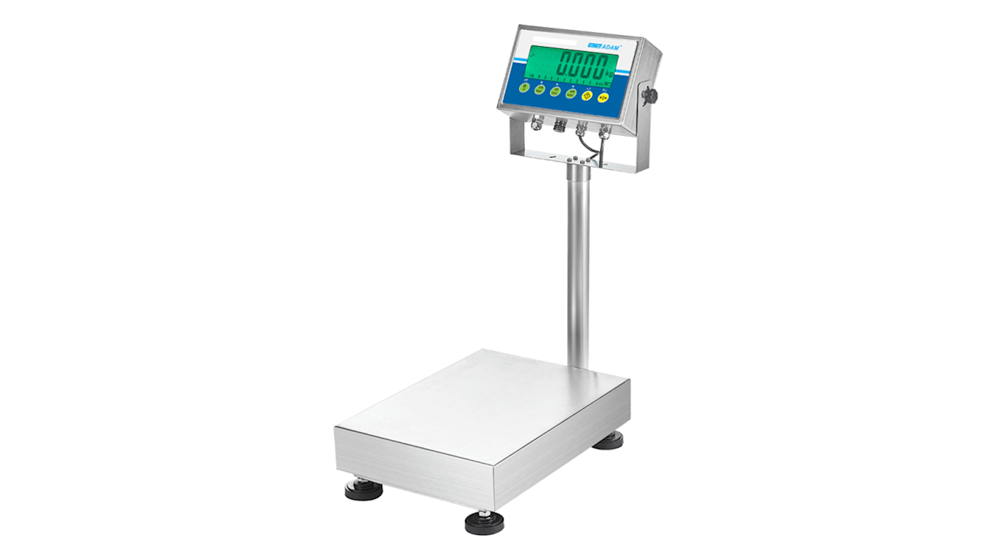 Adam Equipment Co Ltd GGB 75 Bench Waterproof Weighing Scale, 75kg Weight Capacity, With RS Calibration