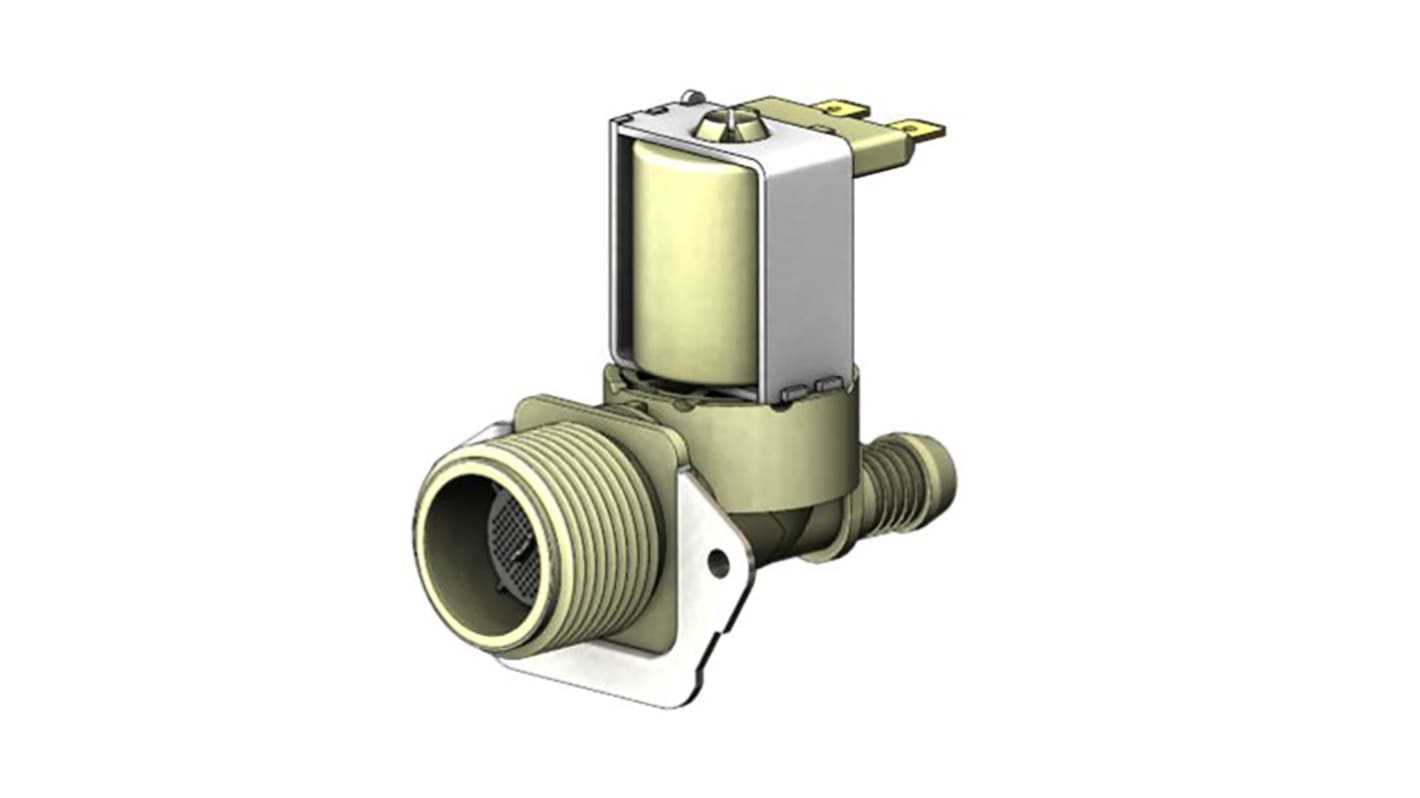 RS PRO Solenoid Valve, 2 port(s) , NC, 230 V ac/dc, 3/4in