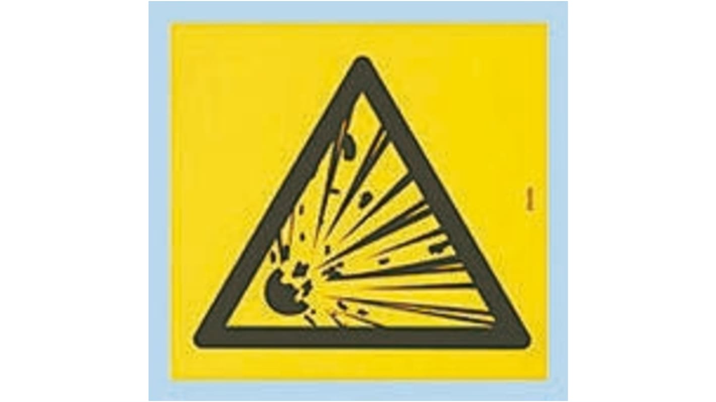 Brady Self-Adhesive Hazardous Substances Hazard Warning Sign