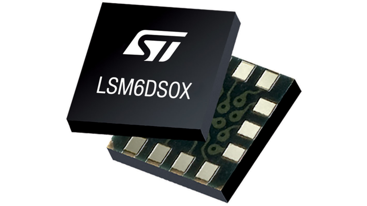 STMicroelectronics 数字加速度计芯片, 加速度计, 3轴, 0.488mg/LSB, 最高响应6664Hz, 14针, LGA, 贴片安装