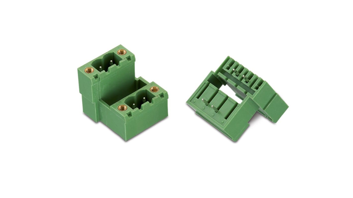Wurth Elektronik, 5.08mm Pitch, WR-TBL, 4 Way, , Pluggable Terminal Block, Header, PCB Mount, Solder Termination,