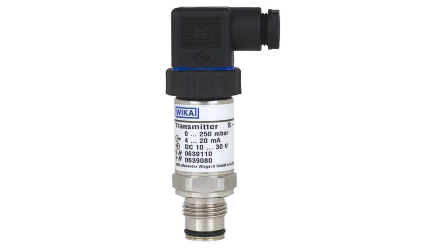 WIKA S-11 Series Pressure Sensor, 0bar Min, 1bar Max, Current Output