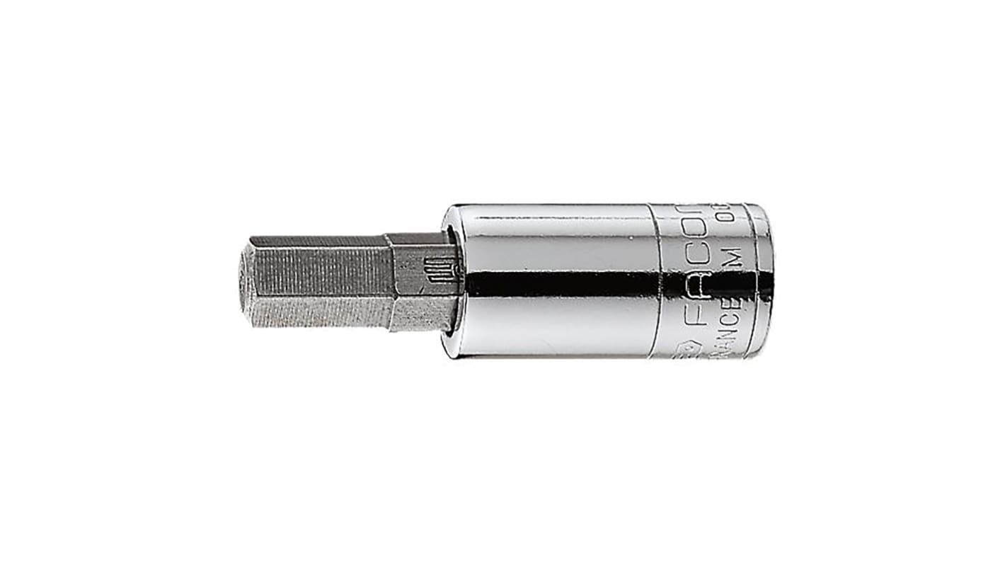 Facom RT.6 1/4 Zoll Bitsteckschlüssel Steckschlüsseleinsatz Sechskant-Bit x 37 mm