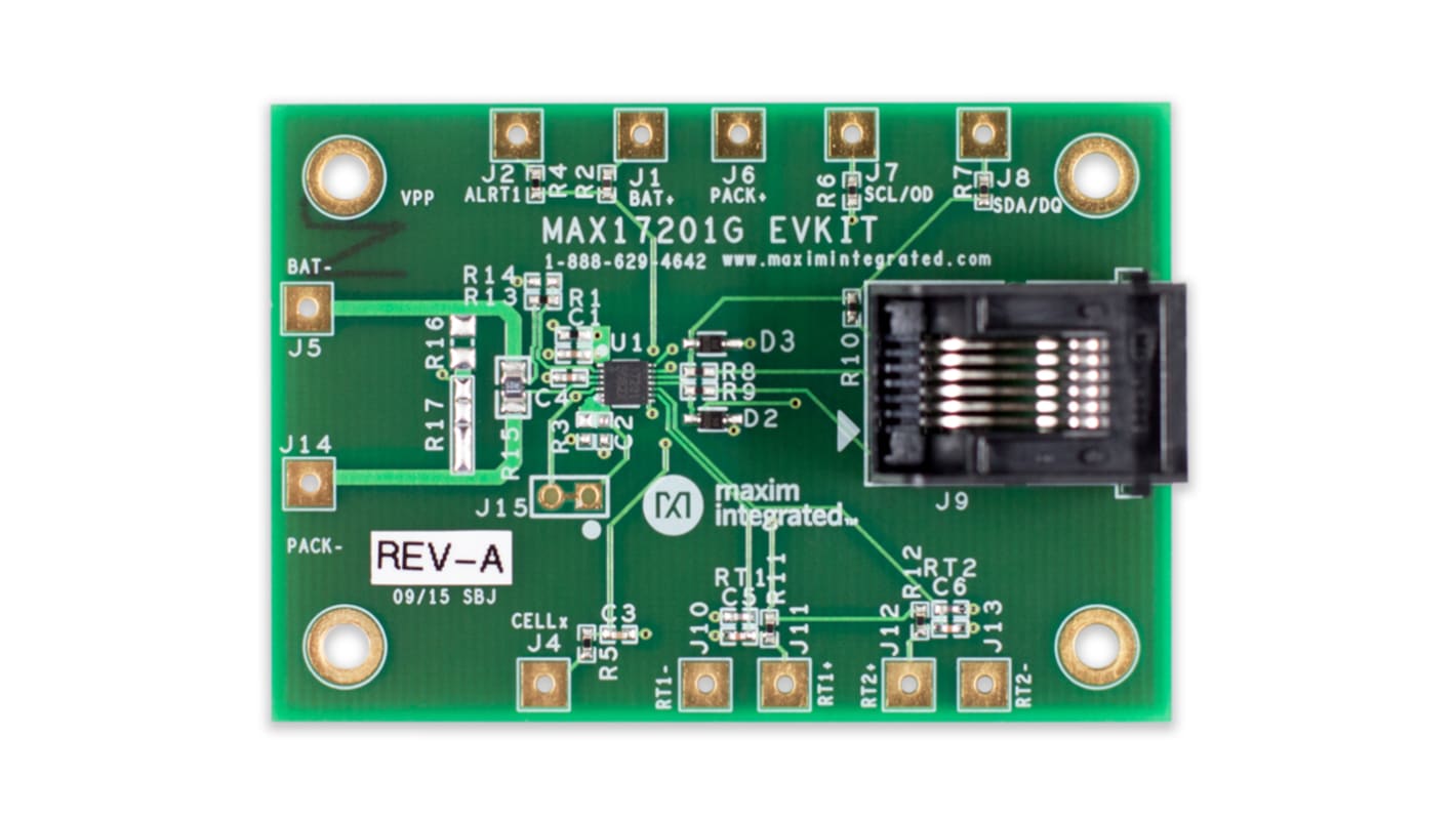 Maxim Integrated 電源IC 開発キット, 評価キット, バッテリ充電器, MAX17201GEVKIT#