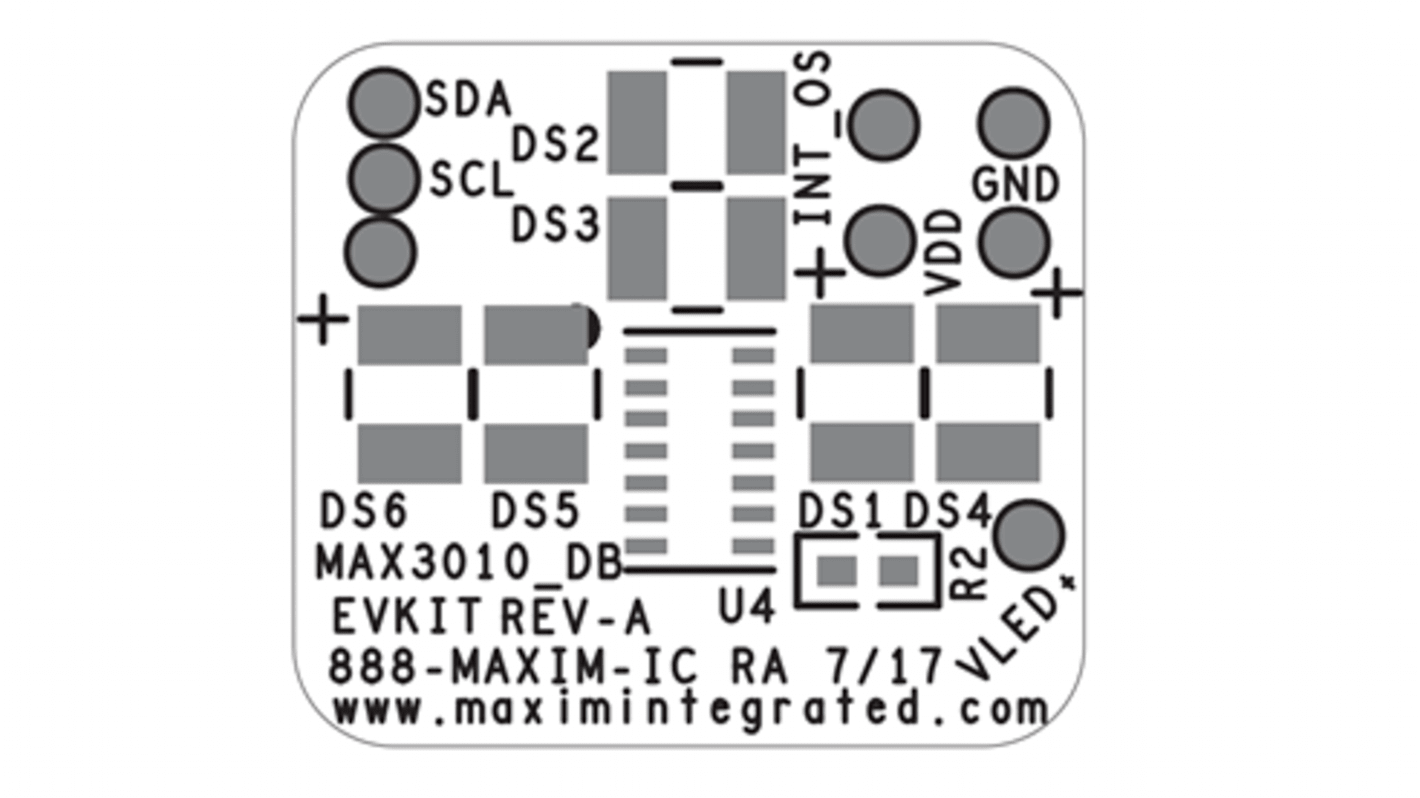 Maxim 加速度計 EV開発キット MAX30101 MAX30101ACCEVKIT#