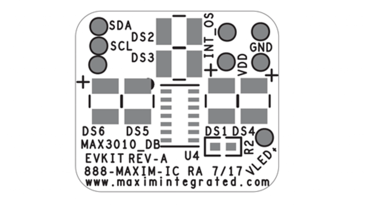 Maxim Integrated EV Accelerometer Development Kit for MAX30101 USBOSMB