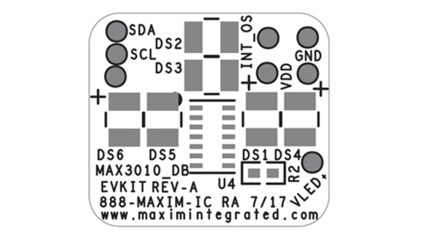 Maxim 加速度計 MAX30102 accelerometer EV kit評価キット USBOSMB and MAX30102DBEVKIT MAX30102ACCEVKIT#