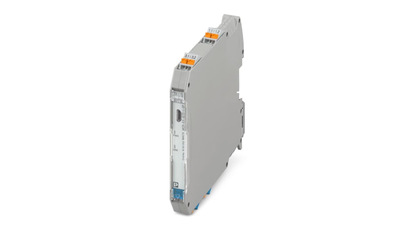 Phoenix Contact MACX MCR Series Signal Conditioner, RTD, Potentiometer Input, Current Output, 24V dc Supply, ATEX, IECEx