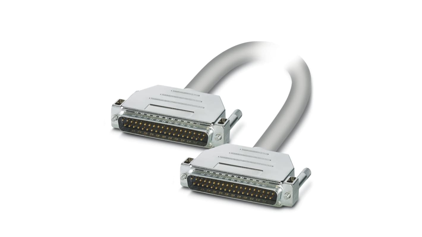 Phoenix Contact Male 37 Pin D-sub 37 Pin D-sub Serial Cable, 3m