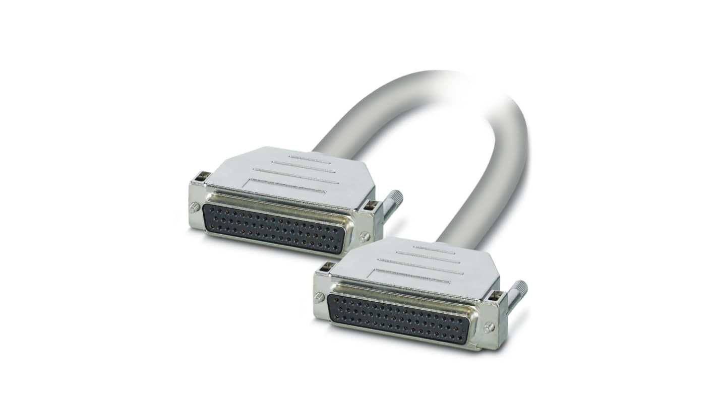 Phoenix Contact Female 50 Pin D-sub to Female 50 Pin D-sub Serial Cable, 2m