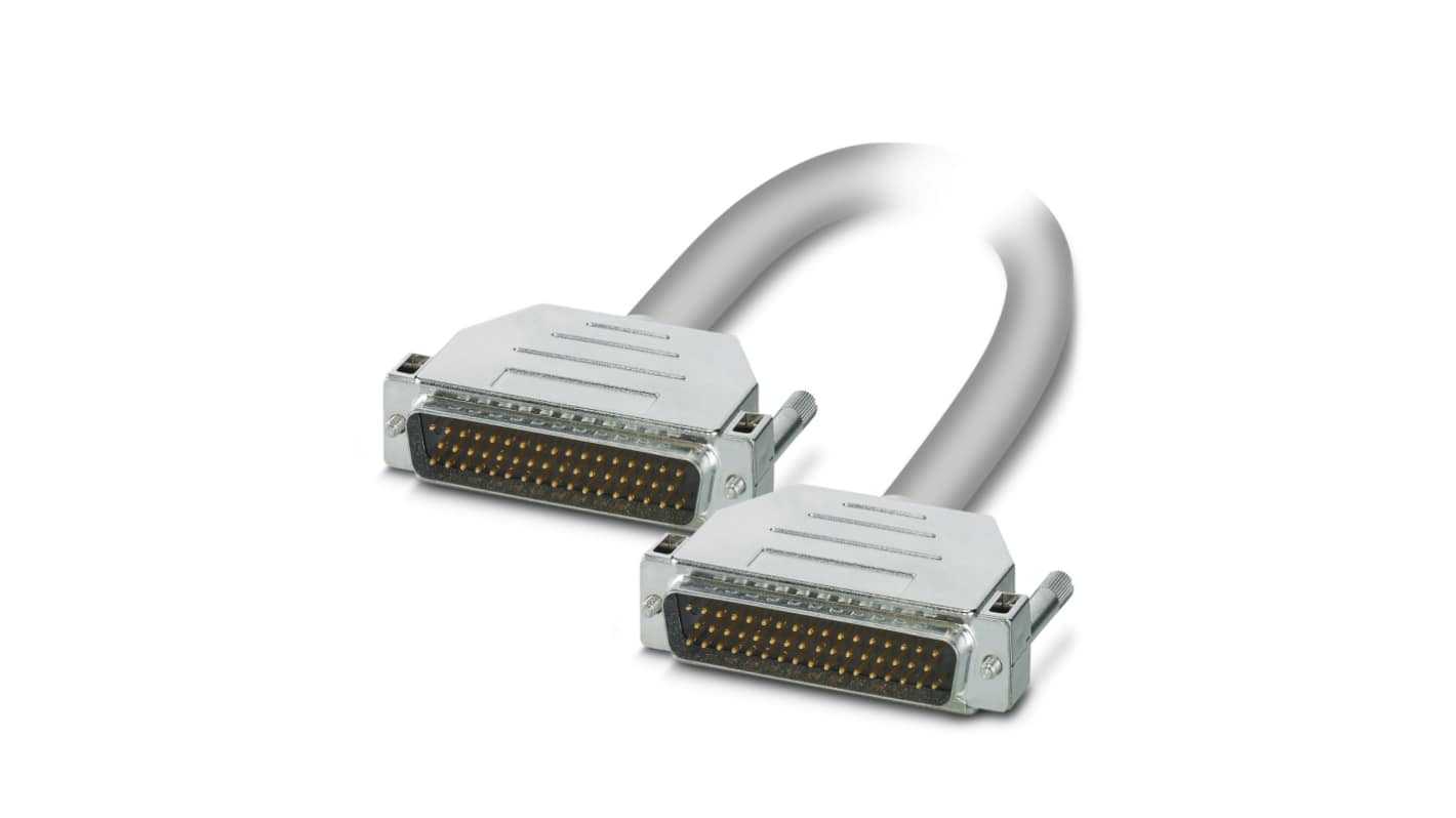 Phoenix Contact Male 50 Pin D-sub to Male 50 Pin D-sub Serial Cable, 1m