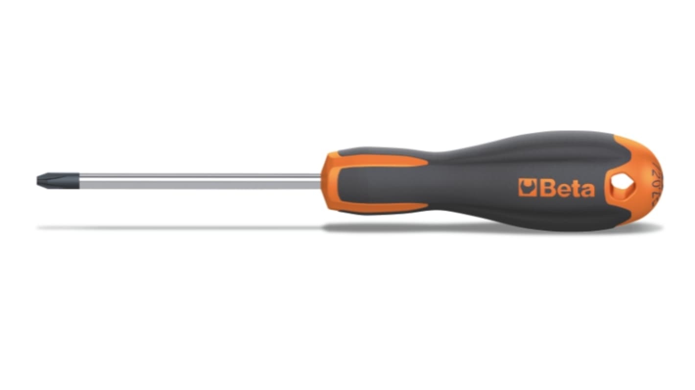 BETA Phillips Screwdriver, PH2 Tip, 100 mm Blade, 220 mm Overall