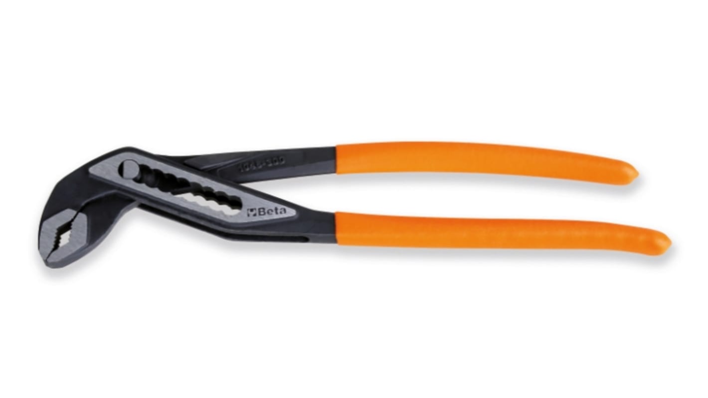 BETA Water Pump Pliers, 250 mm Overall, Flat Tip, 38mm Jaw