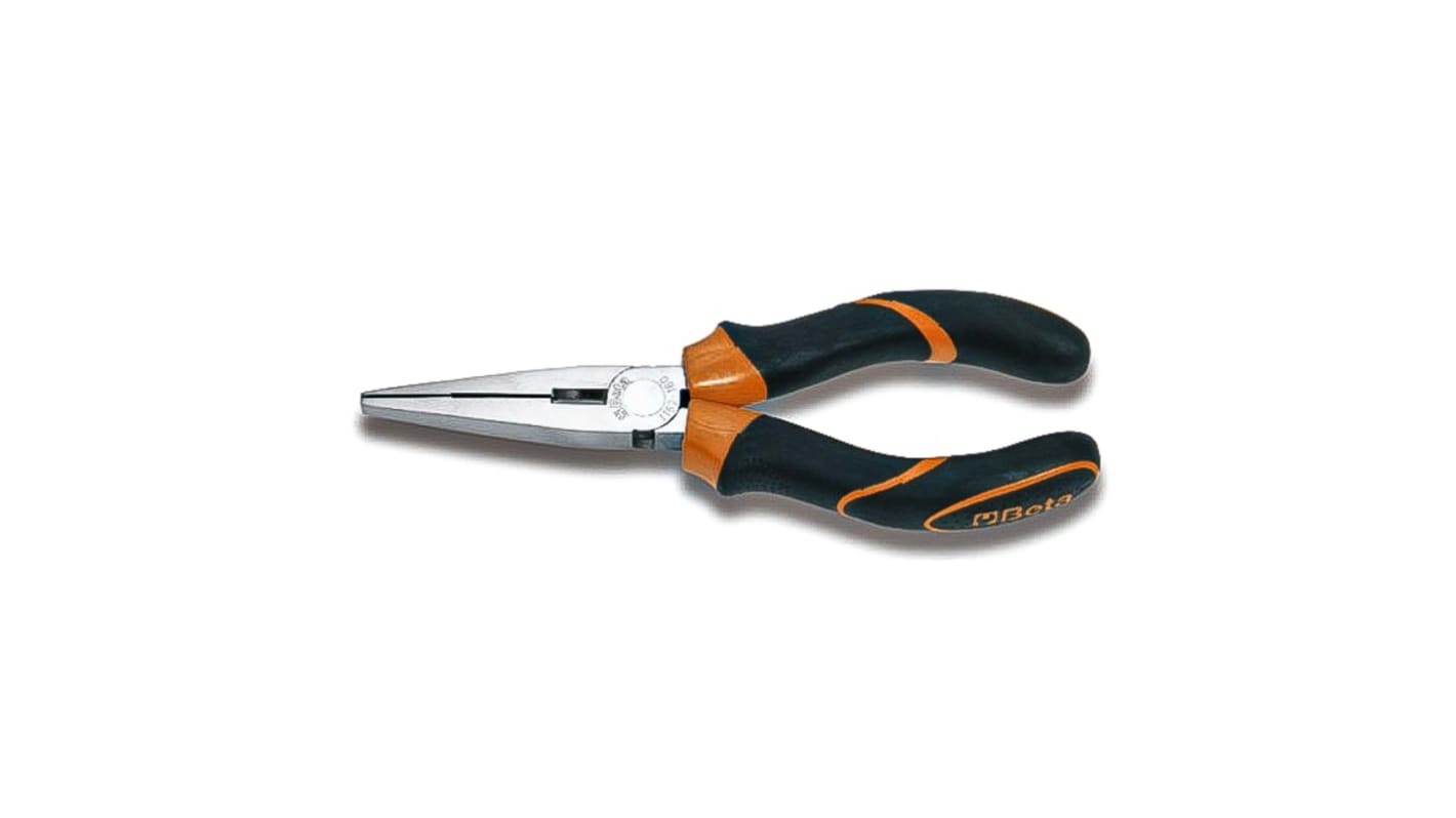 BETA Long Nose Pliers, 160 mm Overall, Straight Tip, 58mm Jaw