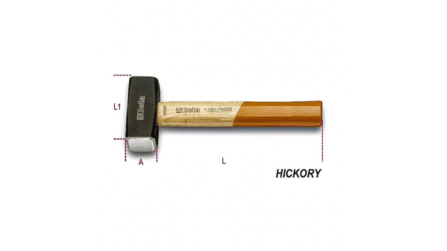 BETA Lump Hammer with Wood Handle, 1.1kg