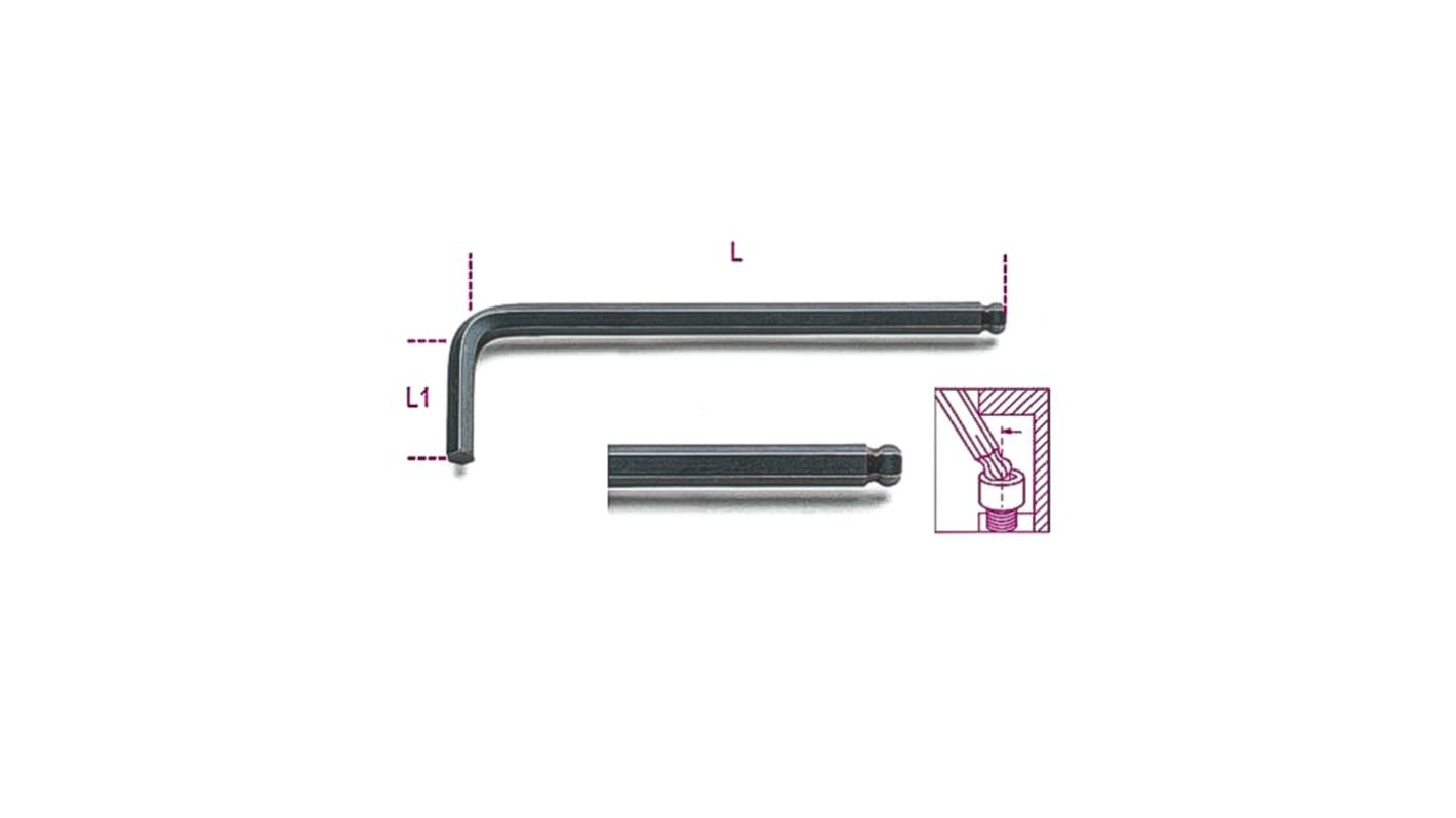 BETA L Shape Metric Hex Key, 4mm