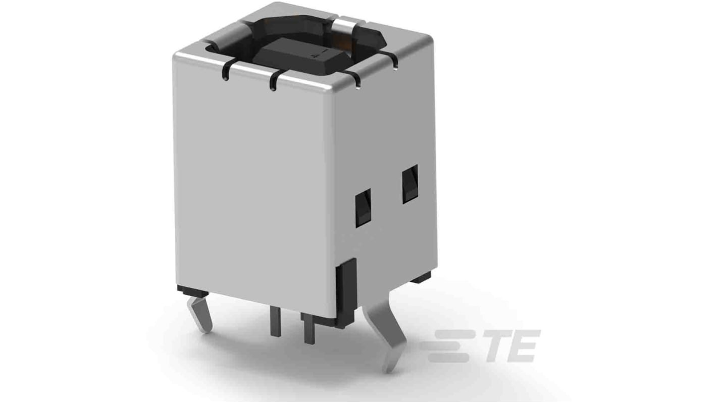Connettore USB tipo B 2.0 TE Connectivity Femmina, Montaggio con foro passante