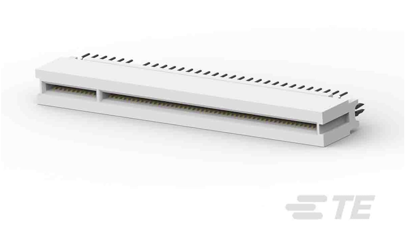 TE Connectivity 109 Series Female Edge Connector, Through Hole Mount, 120-Contacts, 1.27mm Pitch, 2-Row, Solder