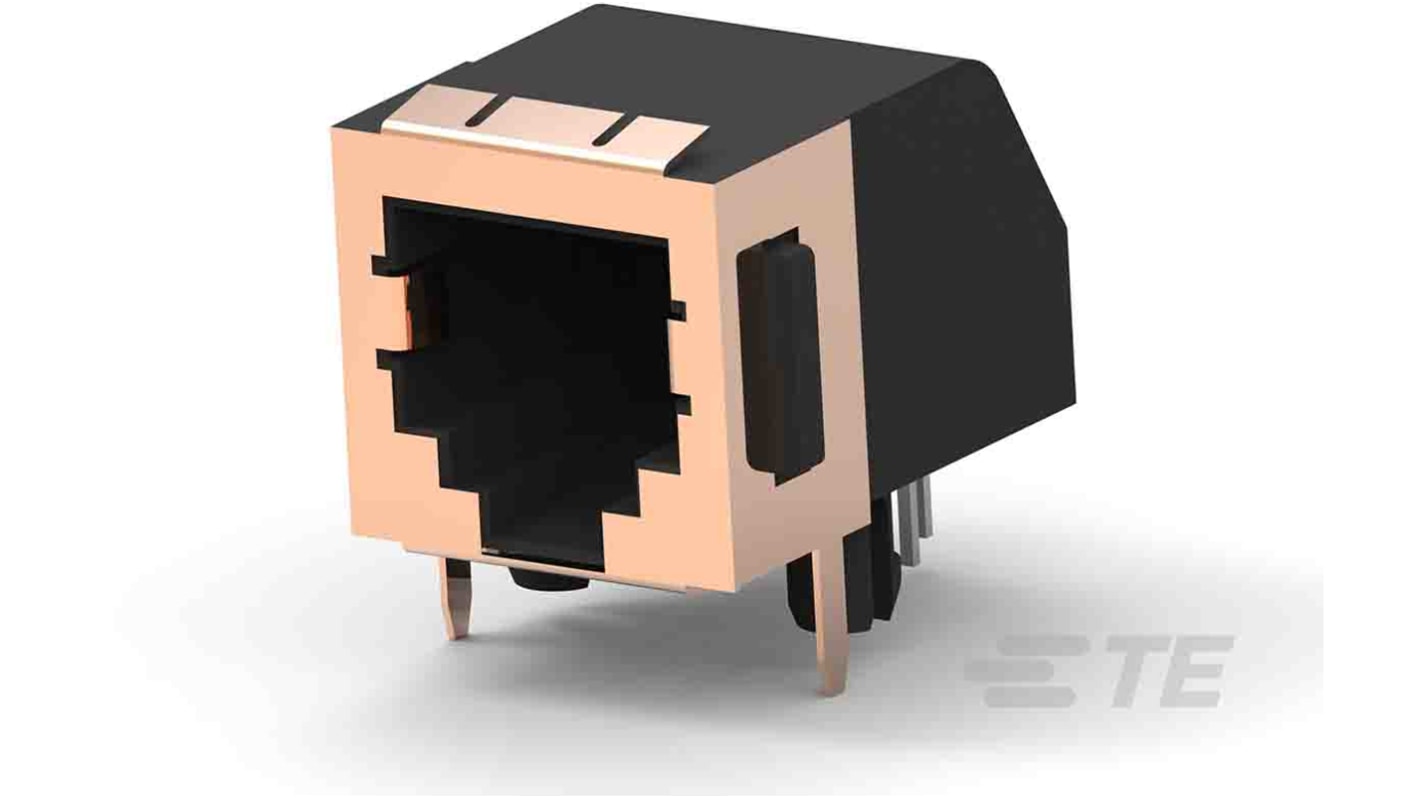 Connettore RJ25 Femmina TE Connectivity Cat3, 6 vie, Montaggio con foro passante
