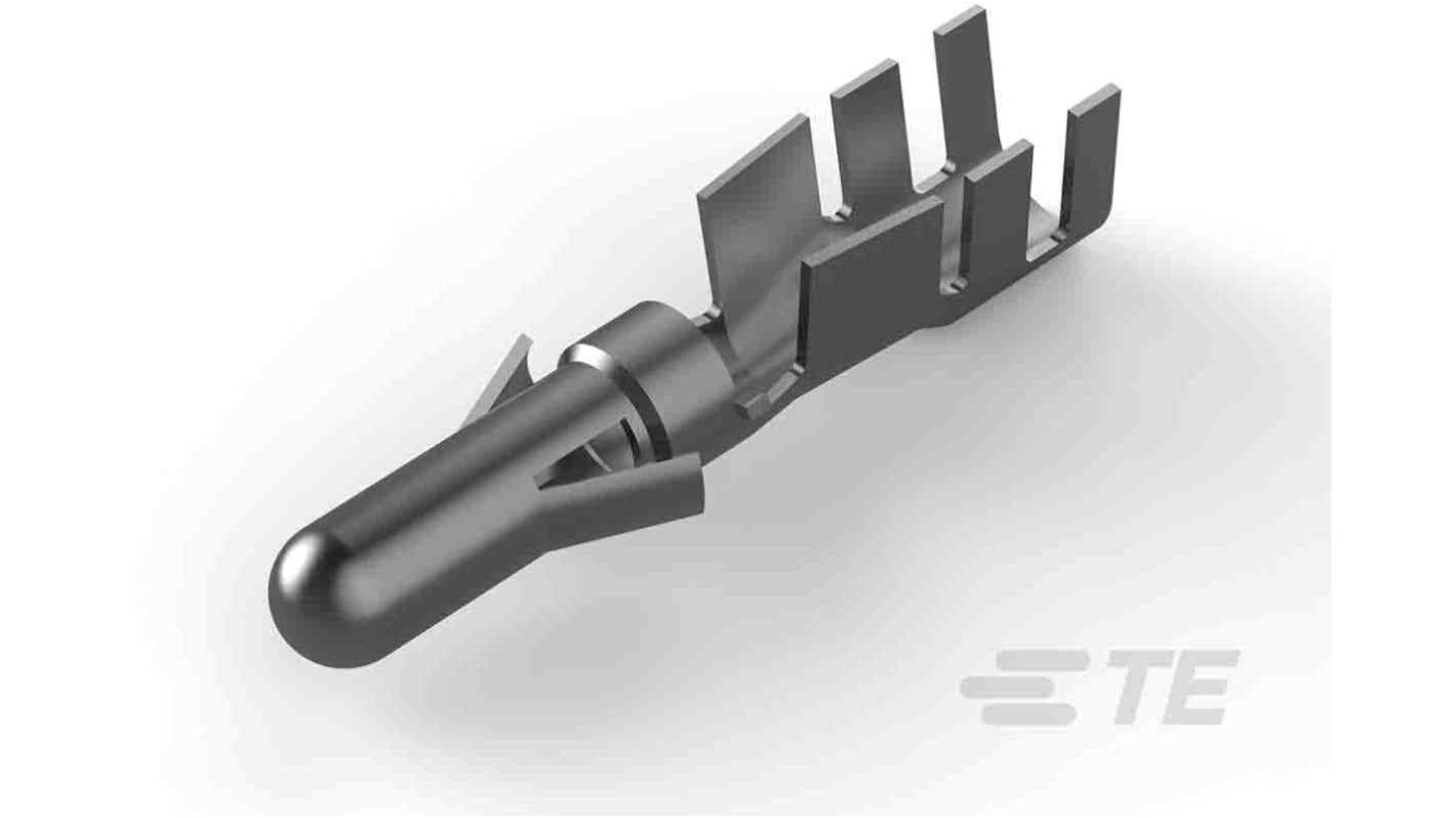 TE Connectivity 0.140 Mate-N-LOK Series Male Crimp Terminal, 14AWG Min, 10AWG Max