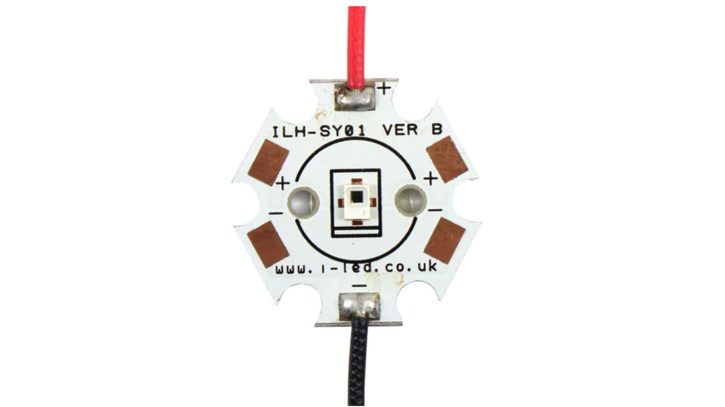 Intelligent LED Solutions 赤外線発光ダイオード, 850nm, ILH-IS01-85SN-SC201-WIR200.