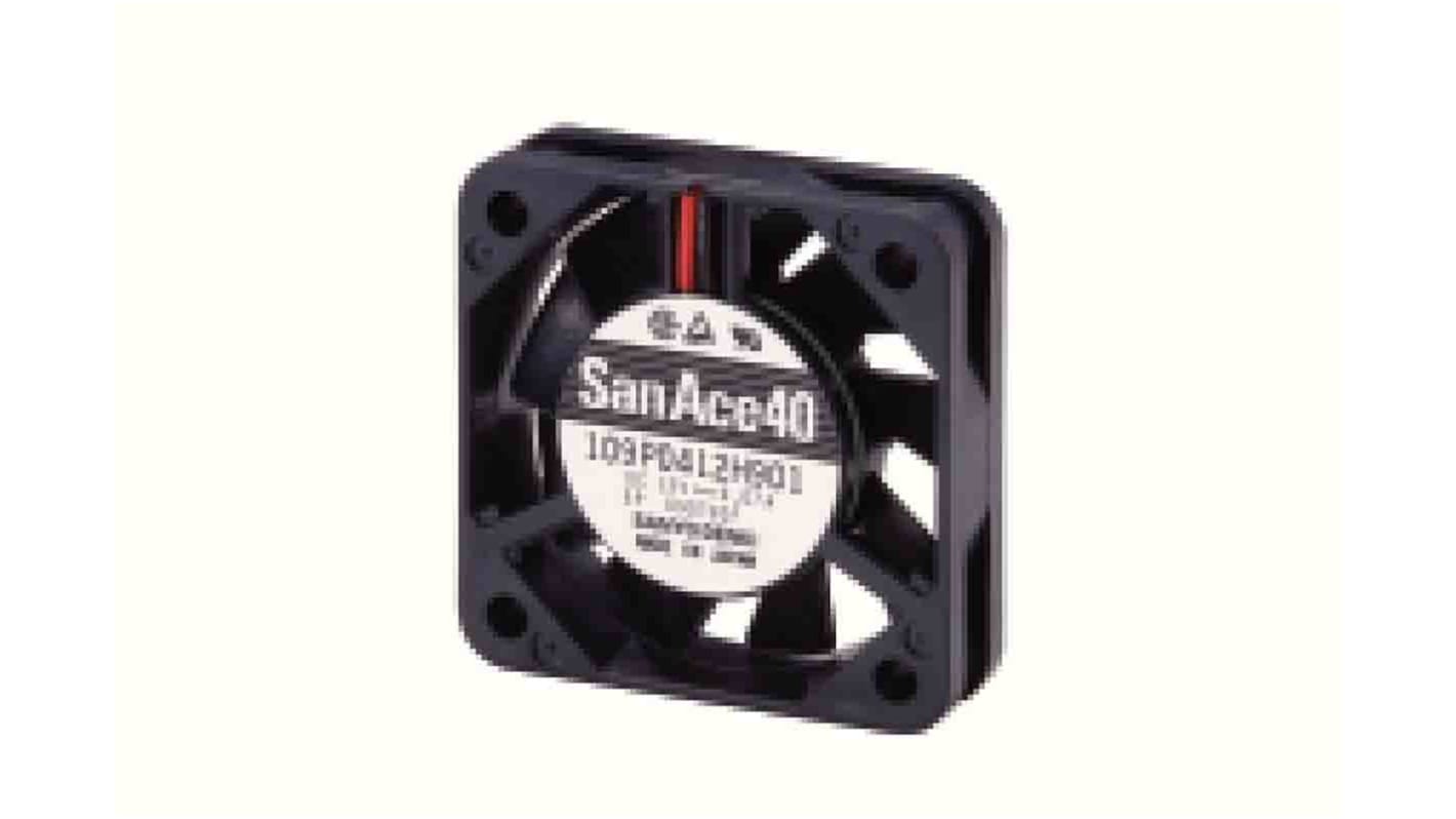 Sanyo Denki 109P DC-Axiallüfter, Kugellager, 5 V dc / 800mW, 40 x 40 x 10mm, 6200U/min, 5.3cfm