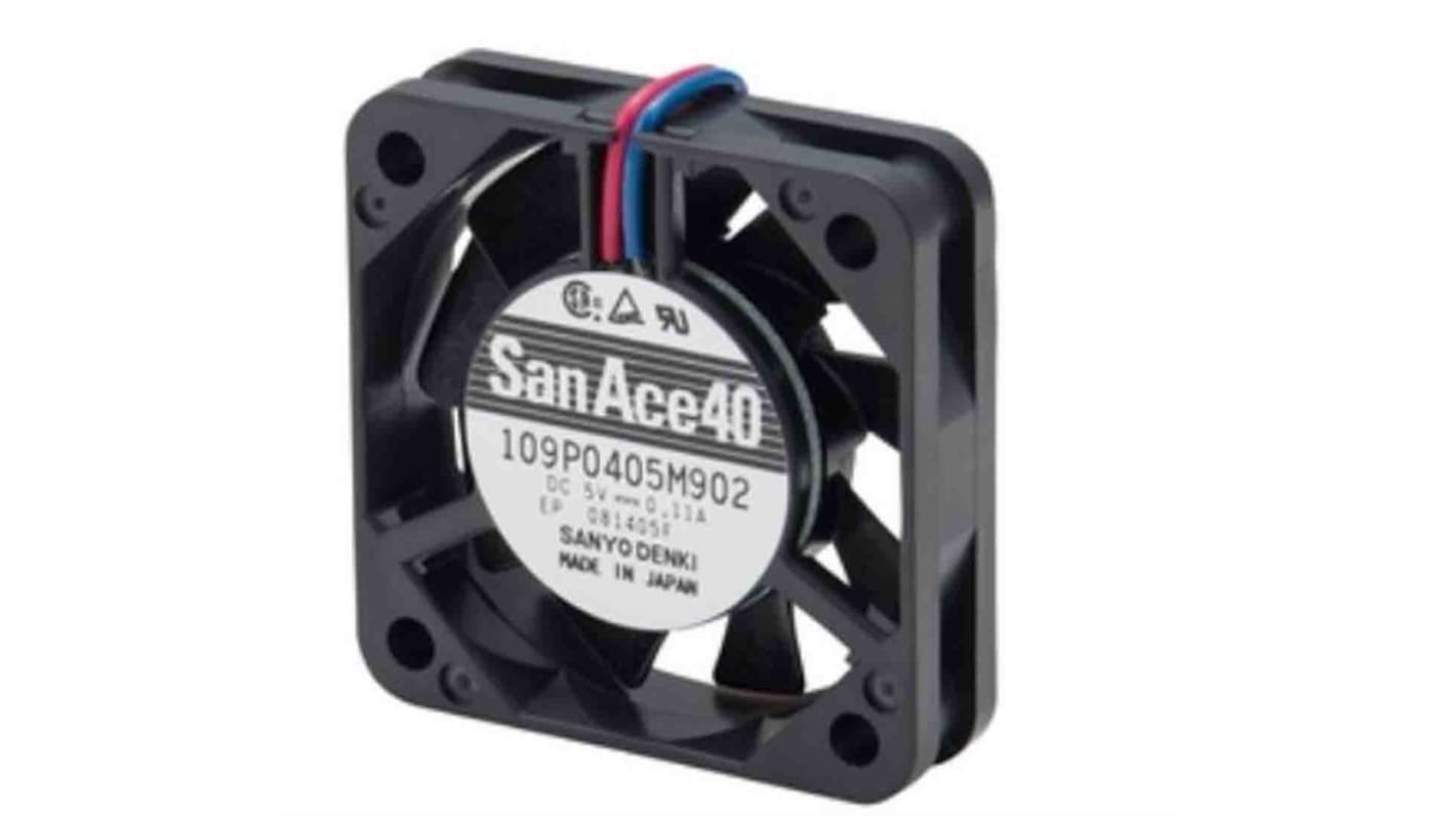 Sanyo Denki 109P DC-Axiallüfter, Kugellager, 24 V dc / 2.28W, 40 x 40 x 28mm, 11.3cfm