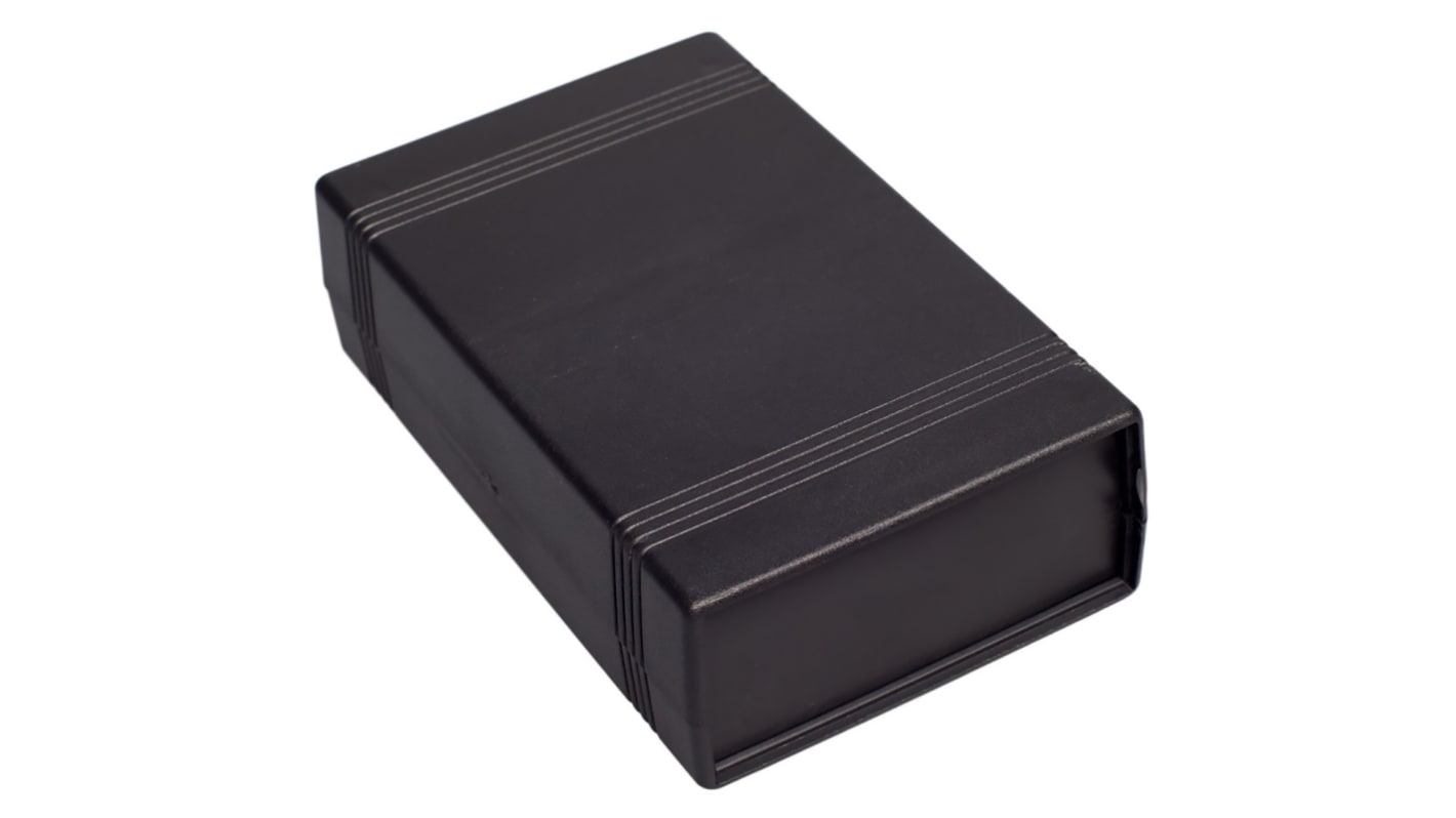RS PRO Black ABS Enclosure, IP30, IK06, 146 x 91 x 43.3mm