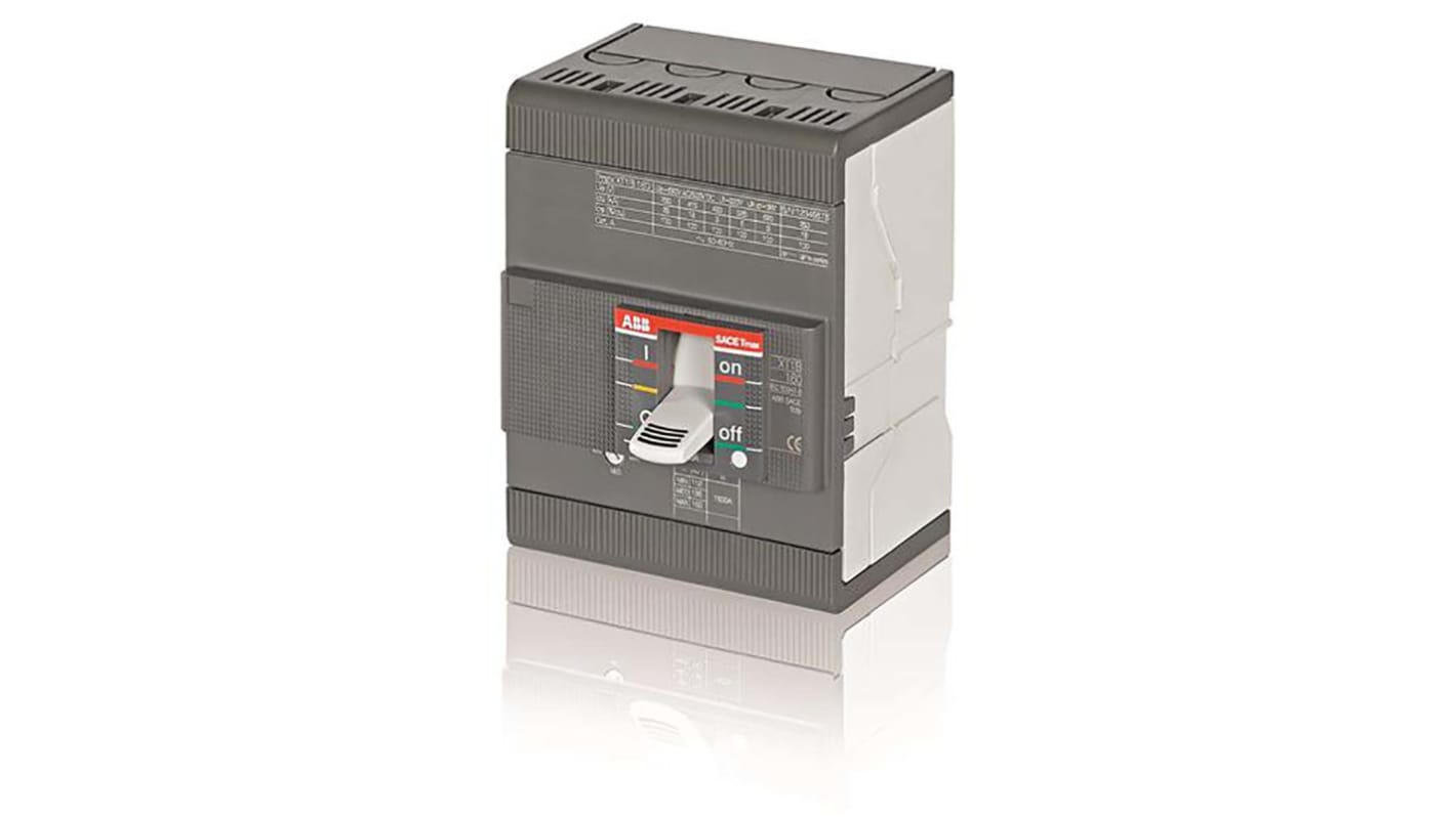 Wyłącznik nadprądowy MCB, 4-biegunowy, 160A, 690V, 500V, ABB XT1B 160 TMD 160-1600 4p F F InN=100%, XT1B