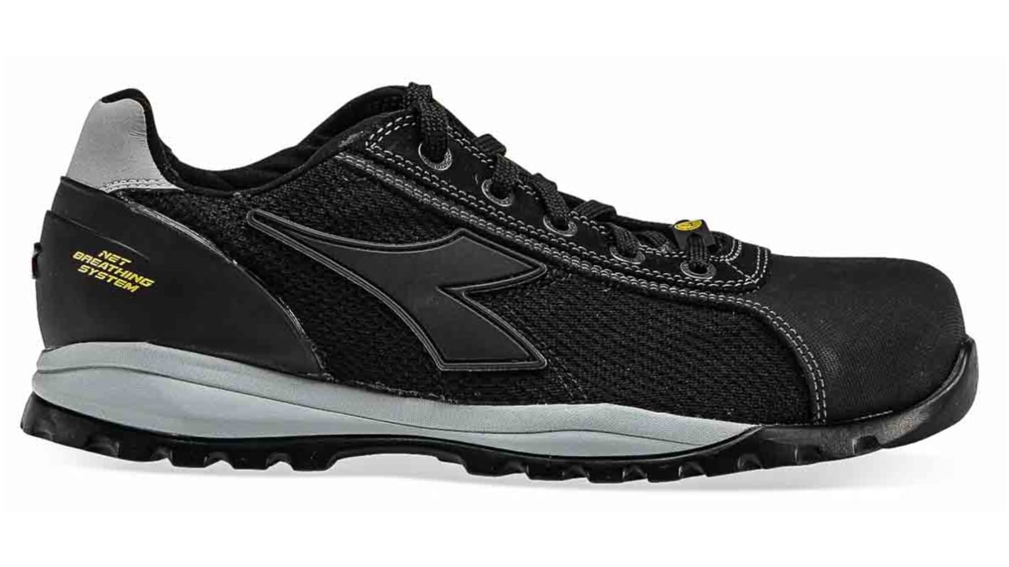 Scarpe sportive antinfortunistiche S1P Diadora Utility GLOVE NET LOW, Uomo tg. 42, col. Nero, resistenti all'acqua, con