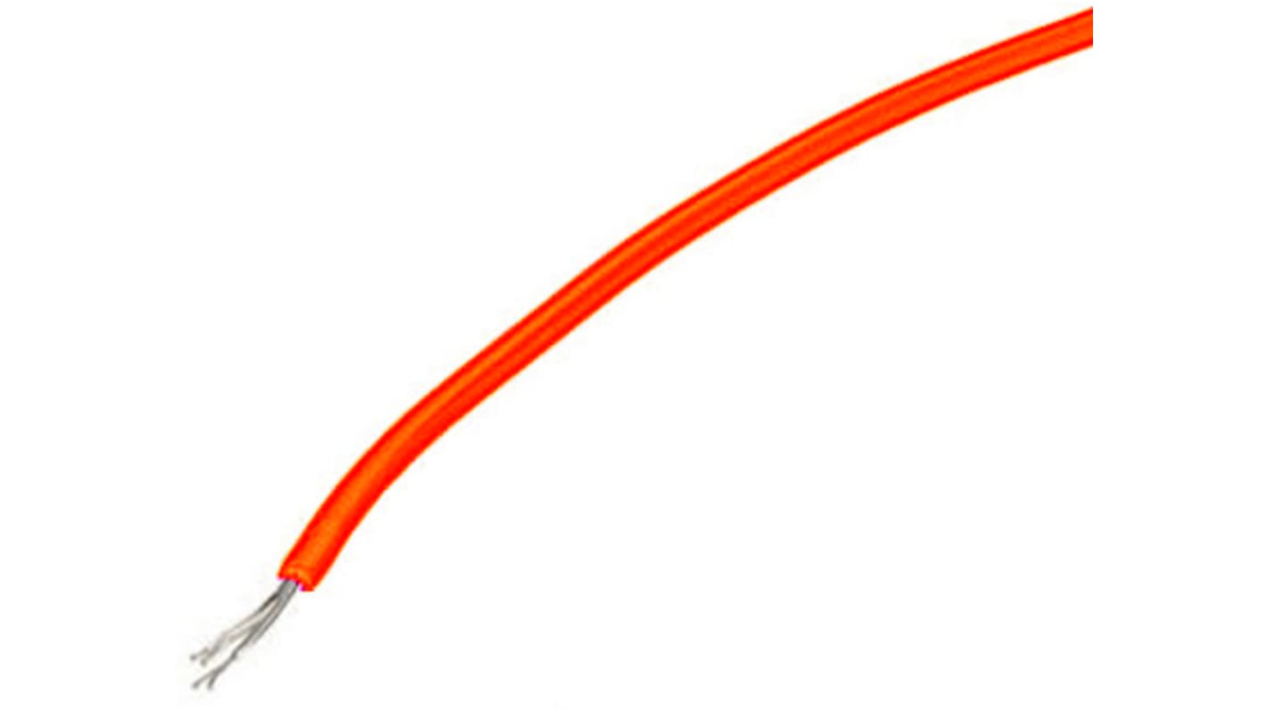 Nexans KY30 Series Red 0.2 mm² Hook Up Wire, 24 AWG, 7/0.2 mm, 250m, PVC Insulation, 10039047
