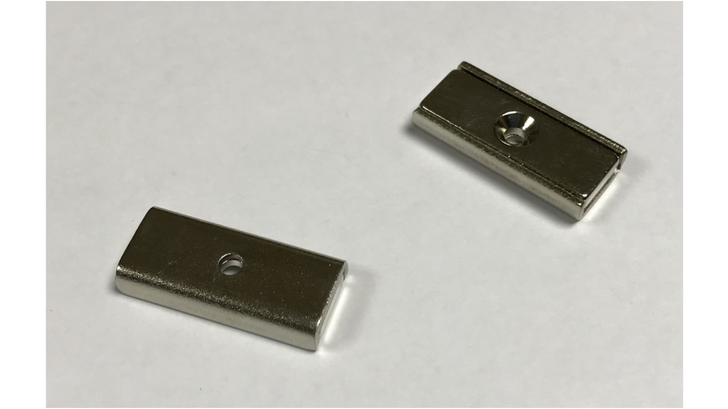 Neodímium mágnes Csatorna, F=8kg, 20mm x 13.5mm