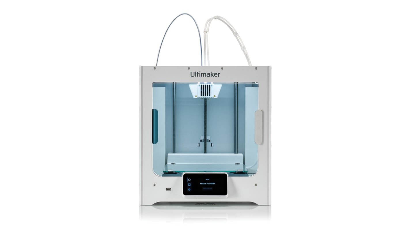 Ultimaker S3 FDM 3D-Drucker 2-Kopf Multifilament- Druck, für 2.85mm Filament, bis 230 x 190 x 200mm, Ethernet, USB,