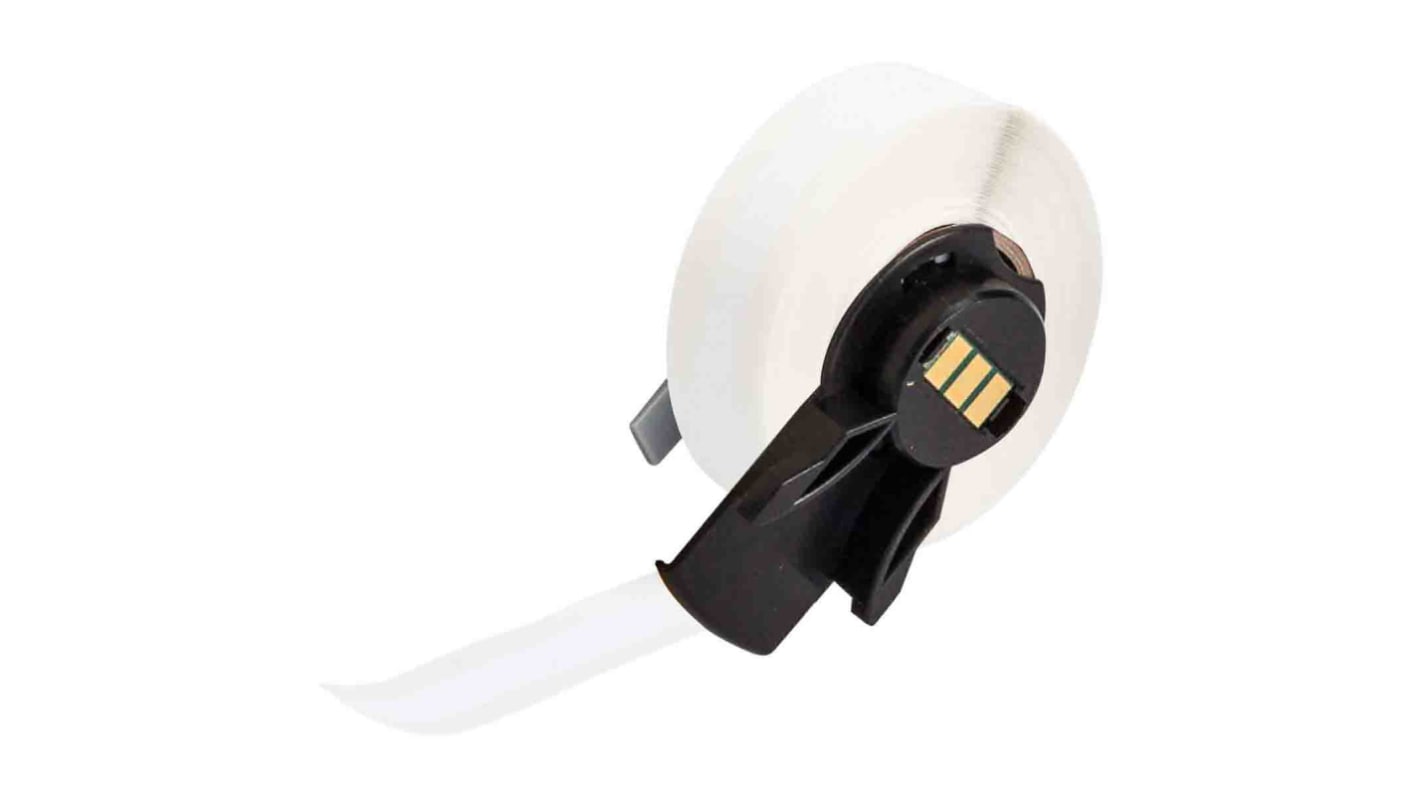 Brady 白色线缆标签, 聚酯, 9.53mm, 15.24m长, 用于M610, M611, M710 (with media adapter), BMP61, BMP71 (with media adapter), B-422系列
