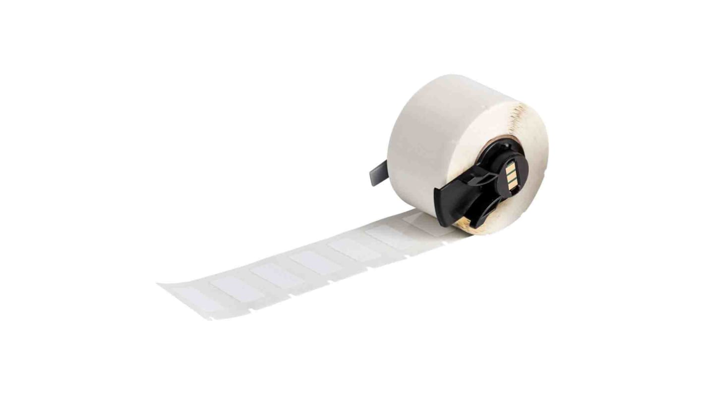 Brady 白色条码纸, 聚酯, 25.40mm x 12.7mm标签, 用于M610, M611, M710 (with media adapter), BMP61, BMP71 (with media adapter),