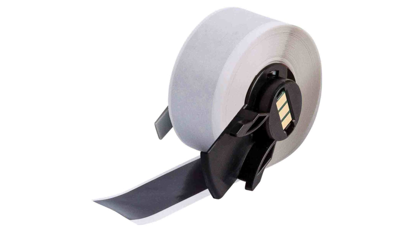 Brady 黑色条码纸, 乙烯基, 25.40mm, 15.24m长, 用于M610, M611, M710 (with media adapter), BMP61, BMP71 (with media adapter), B-439系列