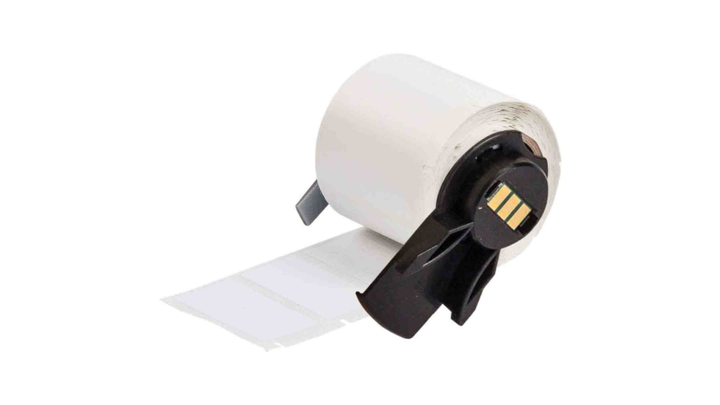 Brady 线缆标签, 白底, 38.10 mm宽 x 38.1mm长标签, 用于M610, M611, M710 (with media adapter), BMP61, BMP71 (with media adapter)打印机,