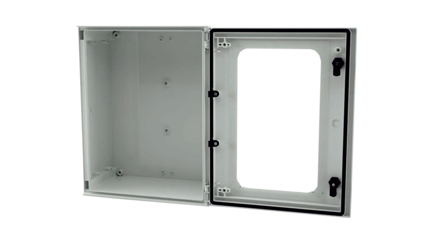 RS PRO Fibreglass Reinforced Polyester Wall Box, IP66, Viewing Window, 600 mm x 400 mm x 230mm