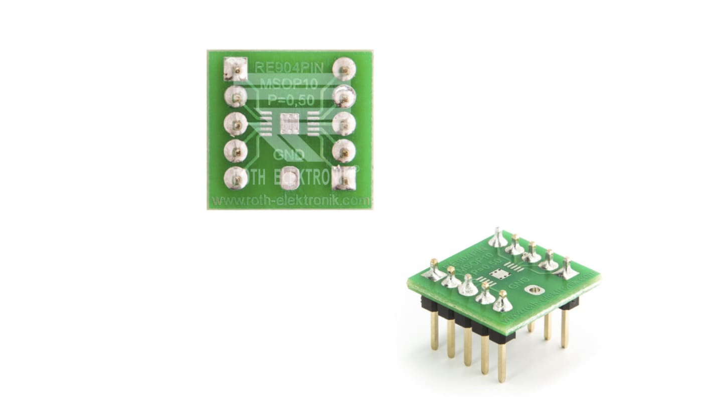 RE904PIN, Dobbeltsidet Udvidelseskort Multi Adapter Board, 15.6 x 15 x 1.5mm